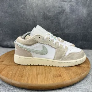 Nike Air Jordan 1 Low SE Shoes Boys Size 4Y Guava Ice Jade Ice White DZ5356-800