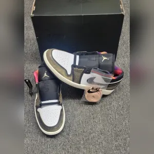 Nike Air Jordan 1 Low Wear Away Black Onyx Sail Shoes Size 10 (Dq8422-001) (new)