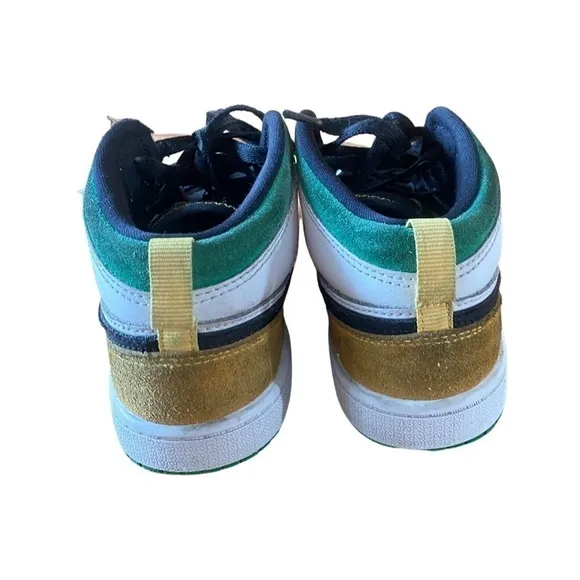 Nike Air Jordan 1 Mid BQ6932-101 'Oakland' Retro Shoes Youth Size 1
