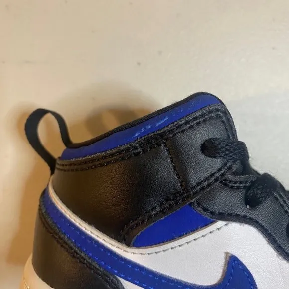 Nike Air Jordan 1 Mid Royal Racer Blue 640735-140 Toddler Baby Sneakers Shoes 9C
