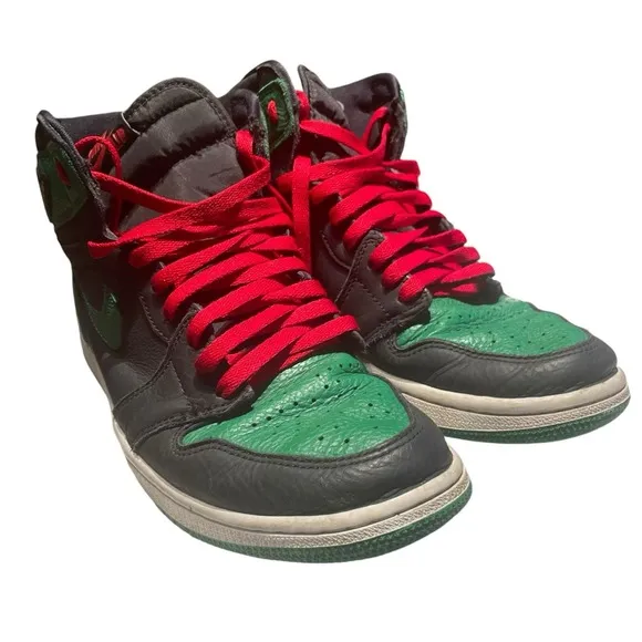 Nike Air Jordan 1 Retro High OG Pine Green Black 2.0 555088-030 MEN'S SIZE 9.5