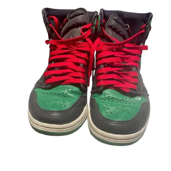 Nike Air Jordan 1 Retro High OG Pine Green Black 2.0 555088-030 MEN'S SIZE 9.5