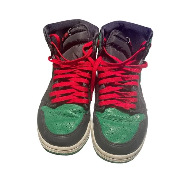 Nike Air Jordan 1 Retro High OG Pine Green Black 2.0 555088-030 MEN'S SIZE 9.5