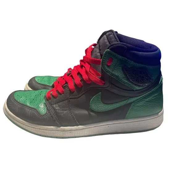 Nike Air Jordan 1 Retro High OG Pine Green Black 2.0 555088-030 MEN'S SIZE 9.5