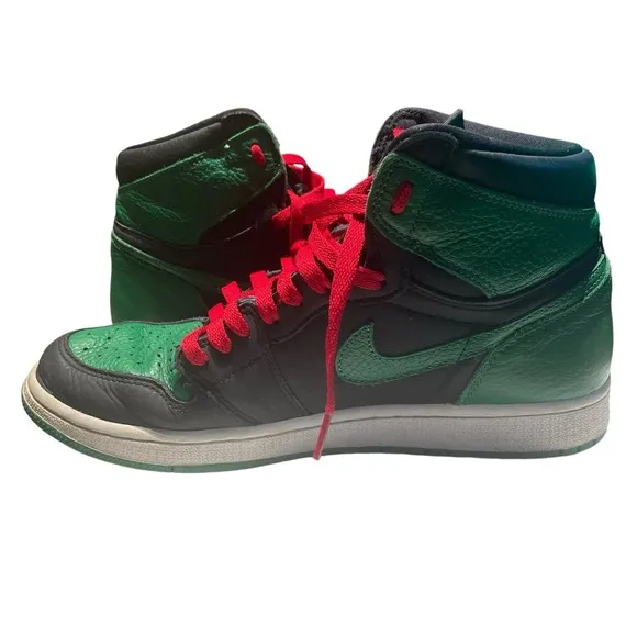 Nike Air Jordan 1 Retro High OG Pine Green Black 2.0 555088-030 MEN'S SIZE 9.5