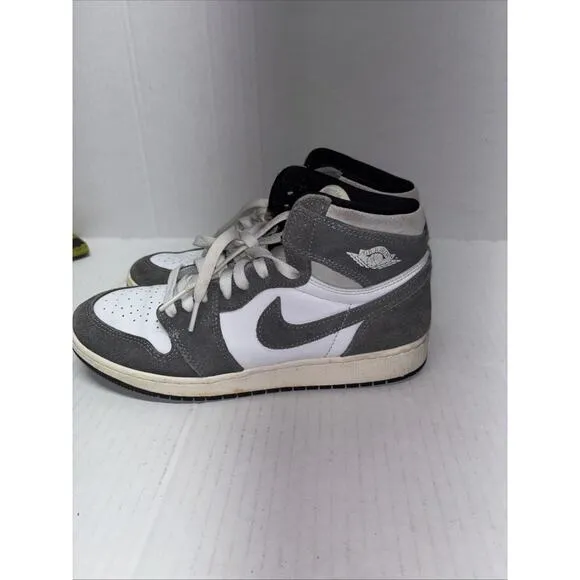 Nike Air Jordan 1 Retro High OG Washed Gray Suede FD1437-051 Youth Shoes 7Y