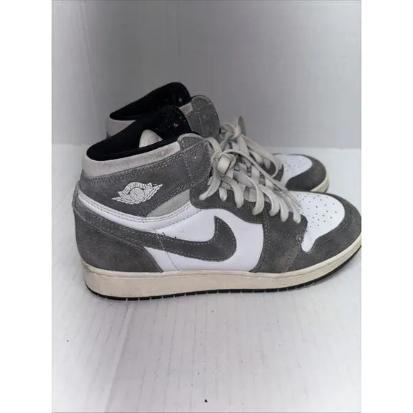Nike Air Jordan 1 Retro High OG Washed Gray Suede FD1437-051 Youth Shoes 7Y