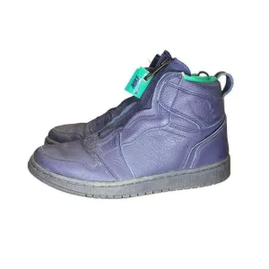 Nike Air Jordan 1 Retro High Zip Blackened Blue 2018 Women’s Shoes Size 8 AQ3742