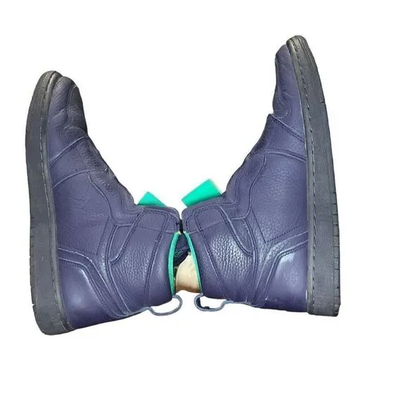 Nike Air Jordan 1 Retro High Zip Blackened Blue 2018 Women’s Shoes Size 8 AQ3742