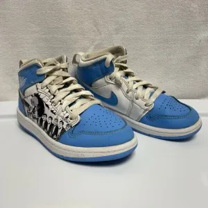 Nike Air Jordan 12 Children light blue game winner high top sneakers DR6493-100