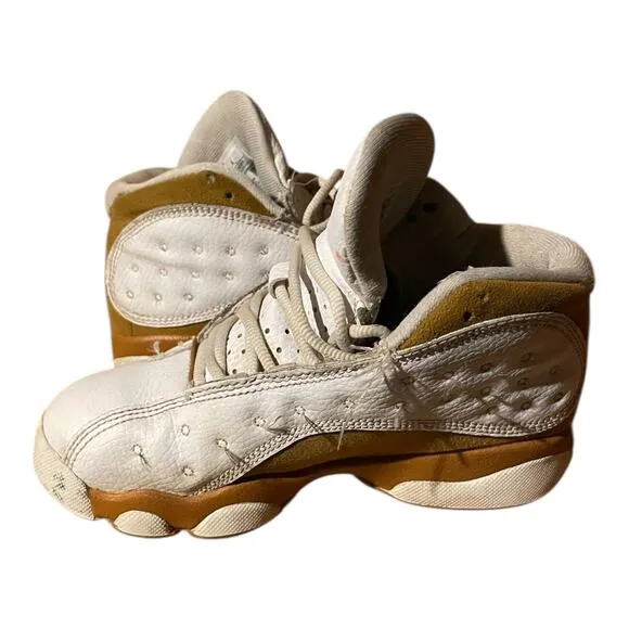 Nike Air Jordan 13 Retro White Wheat Boys Size 13 C