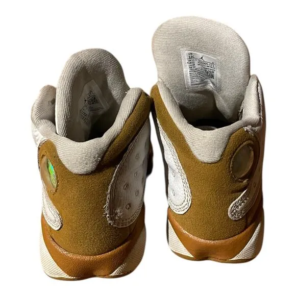 Nike Air Jordan 13 Retro White Wheat Boys Size 13 C