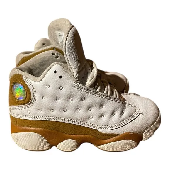 Nike Air Jordan 13 Retro White Wheat Boys Size 13 C