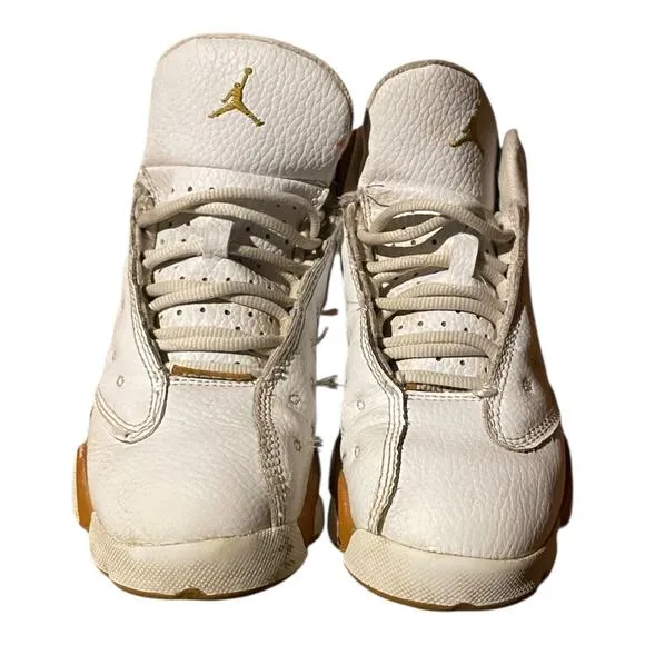 Nike Air Jordan 13 Retro White Wheat Boys Size 13 C