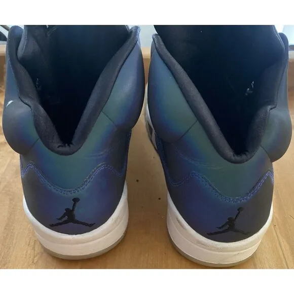 Nike Air Jordan 5 Retro Oil Grey Sneakers Womens Size 8.5 High Top CD2722-001