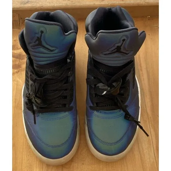 Nike Air Jordan 5 Retro Oil Grey Sneakers Womens Size 8.5 High Top CD2722-001