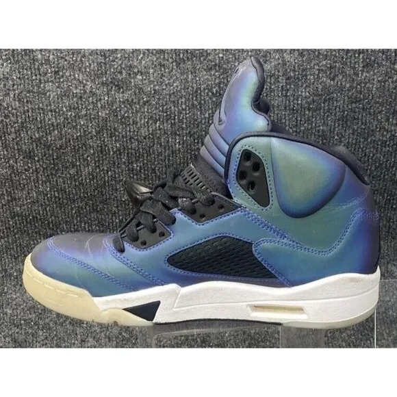 Nike Air Jordan 5 Retro Oil Grey Sneakers Womens Size 8.5 High Top CD2722-001