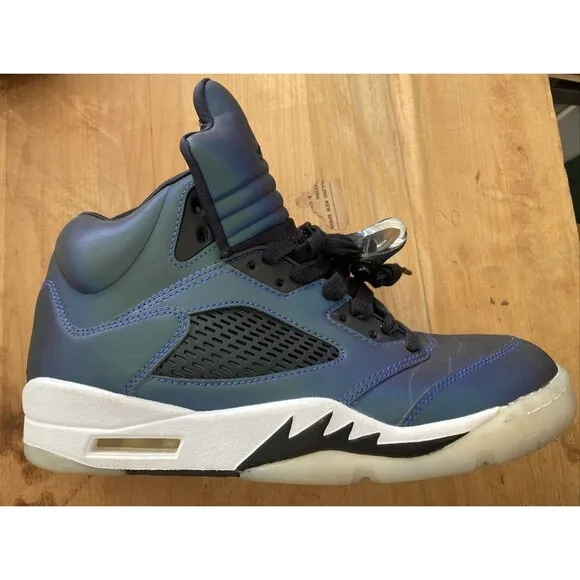 Nike Air Jordan 5 Retro Oil Grey Sneakers Womens Size 8.5 High Top CD2722-001
