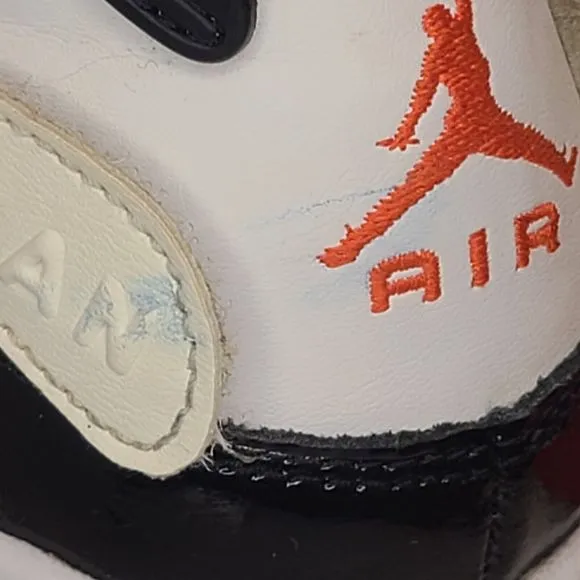 Nike Air Jordan 6 Rings Youth (4.5Y) Shoes White Black Team Orange DV1345-108