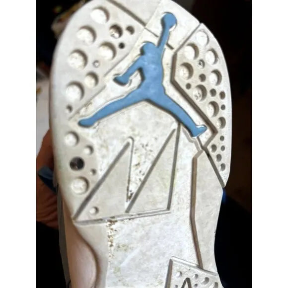 Nike Air Jordan KIDS  4Y Retro Pantone Blue Basketball Shoes NO LACES 2016 Shoe