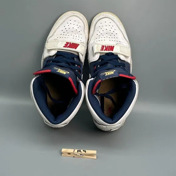 Nike Air Jordan Legacy 312 Men 10 White Athletic Shoes Lace-Up High Top Sneakers
