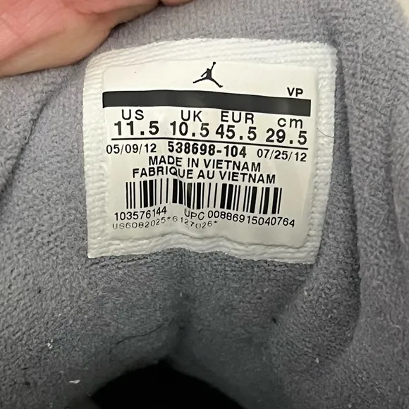 Nike Air Jordan Mens SC-1 White Black 538698-104 High-Top Sneakers Shoes