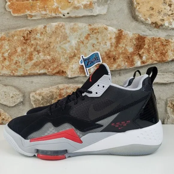 Nike Air Jordan Zoom 92 Basketball Shoes Mens 11 Black Cement Low Top CK9183-001
