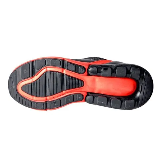 NIKE Air Max 270 &quot;Black Bright Crimson&quot; Running Shoes Size 6.5Y/W8