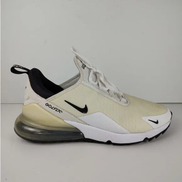 Nike Air Max 270 G Golf Low Spikeless Golf Shoes - White Black size  9