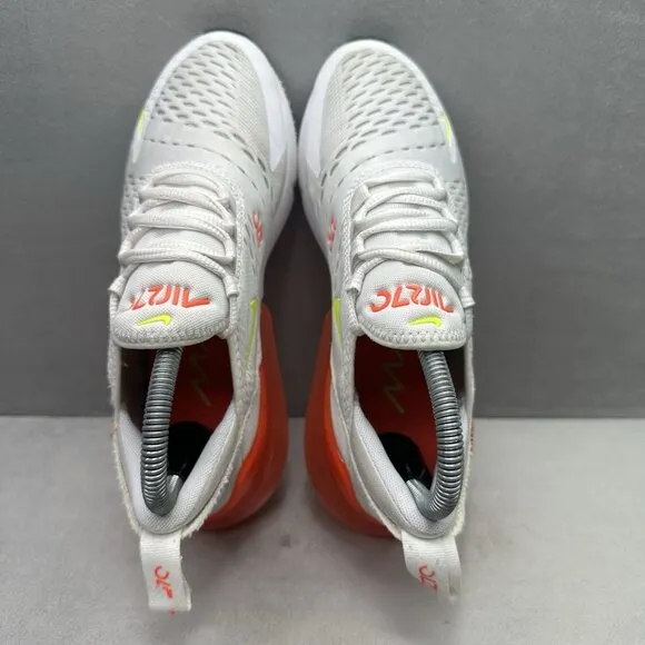 Nike Air Max 270 Womens Size 6.5 Shoes White/Crimson Athletic Running Sneakers