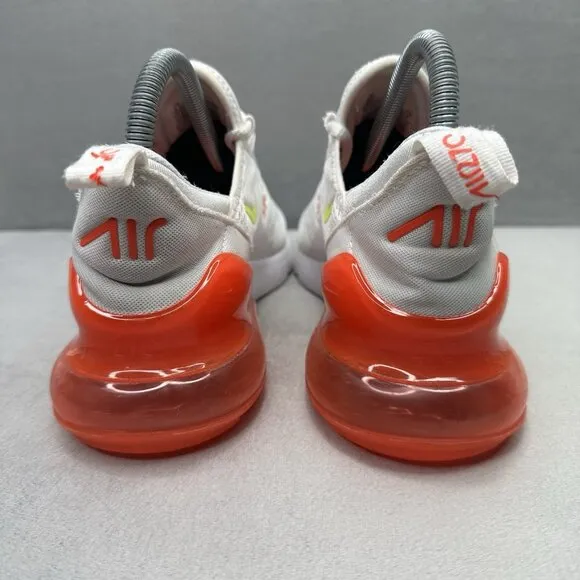 Nike Air Max 270 Womens Size 6.5 Shoes White/Crimson Athletic Running Sneakers