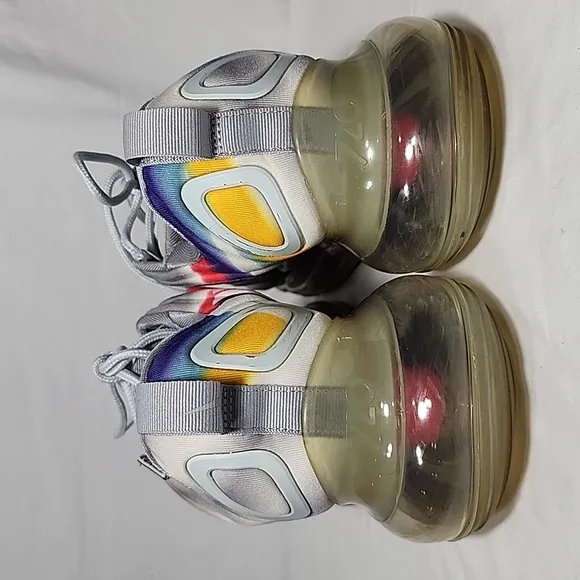 Nike Air‎ Max 720 AR9293-011 Airbrush Running Shoes Grey/Rainbow Men's Size 9