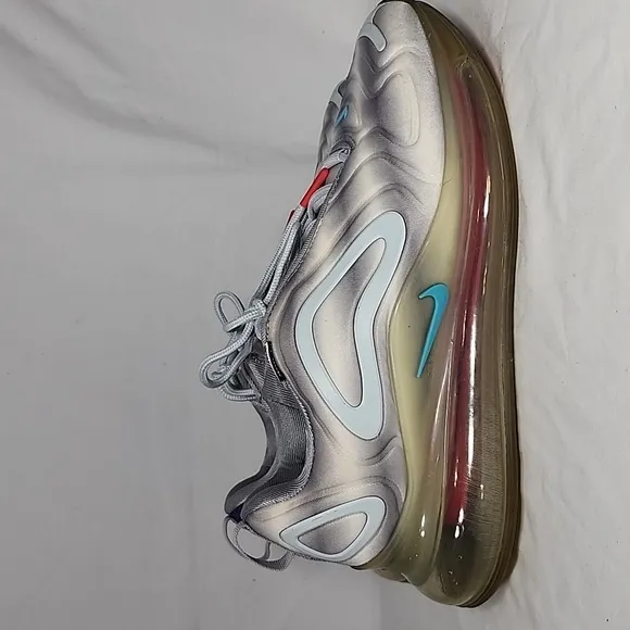 Nike Air‎ Max 720 AR9293-011 Airbrush Running Shoes Grey/Rainbow Men's Size 9