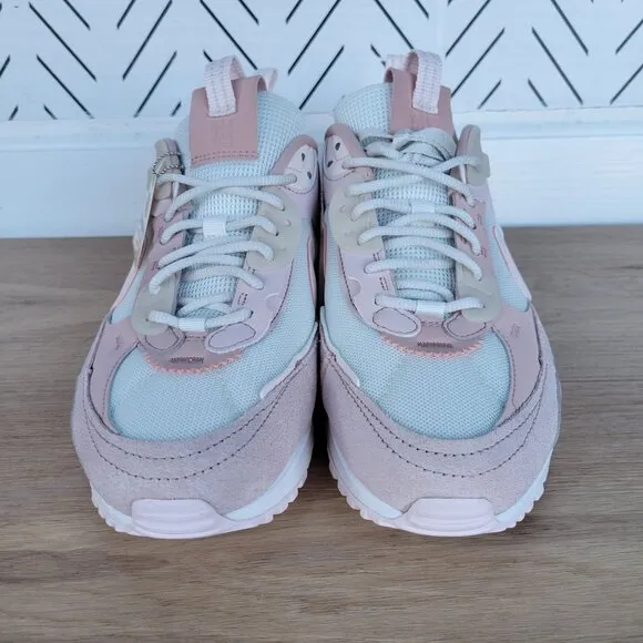 ⭐Nike Air Max 90 Futura Men Shoes Sz 8 Barley Rose Pink Sneakers DM9922-104