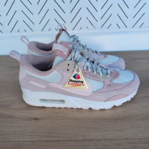 ⭐Nike Air Max 90 Futura Men Shoes Sz 8 Barley Rose Pink Sneakers DM9922-104