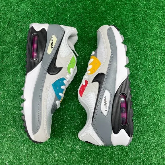 Nike Air Max 90 Low Mens Basketball Shoes Multi DM8151-100 VNDS Size 7