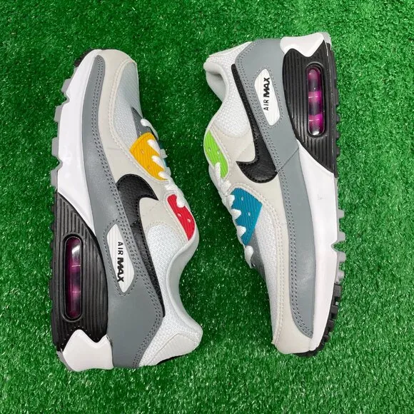 Nike Air Max 90 Low Mens Basketball Shoes Multi DM8151-100 VNDS Size 7