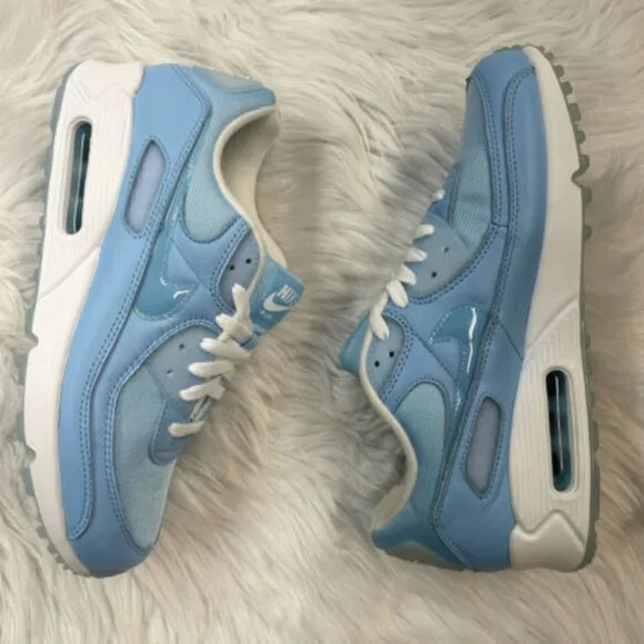 Nike Air Max 90 Low Mens Sportswear Shoes Blue FD0734-442 VNDS Sz 8.5