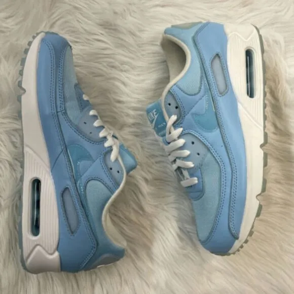 Nike Air Max 90 Low Mens Sportswear Shoes Blue FD0734-442 VNDS Sz 8.5