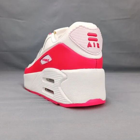 Nike Air Max 90 LV8 Women's Shoes Sneakers HF5073 133 White Red Sizes 8-10