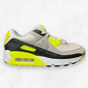 Nike Air Max 90 Recraft Volt‎ Men's Size 6 White Gray Black Neon CD0881-103