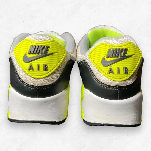 Nike Air Max 90 Recraft Volt‎ Men's Size 6 White Gray Black Neon CD0881-103
