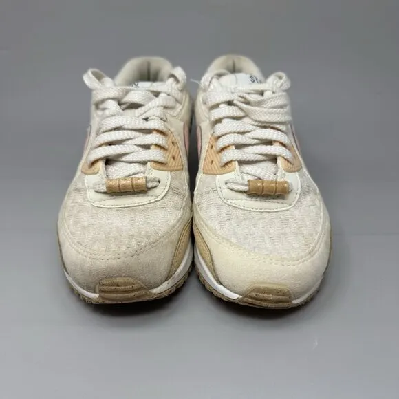 Nike Air Max 90 SE Women’s SZ 7 Sun Club Tan White Beige Sneakers DJ9997 101