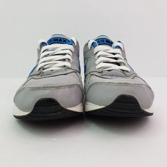 Nike Air Max 90 Youth Sz 5.5Y Womens Sz 7 Gray Blue Sneaker Shoes 579995-041