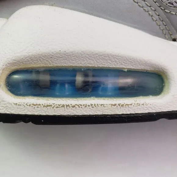 Nike Air Max 90 Youth Sz 5.5Y Womens Sz 7 Gray Blue Sneaker Shoes 579995-041