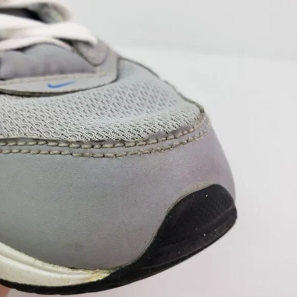 Nike Air Max 90 Youth Sz 5.5Y Womens Sz 7 Gray Blue Sneaker Shoes 579995-041