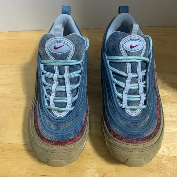 Nike Air Max 97 Blue Wild West Denim BV6374-200 Shoes GS Youth US Size‎ 5.5 Y