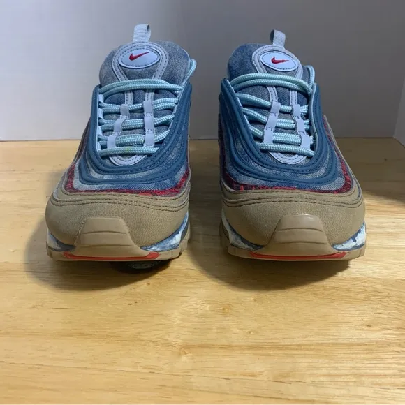Nike Air Max 97 Blue Wild West Denim BV6374-200 Shoes GS Youth US Size‎ 5.5 Y