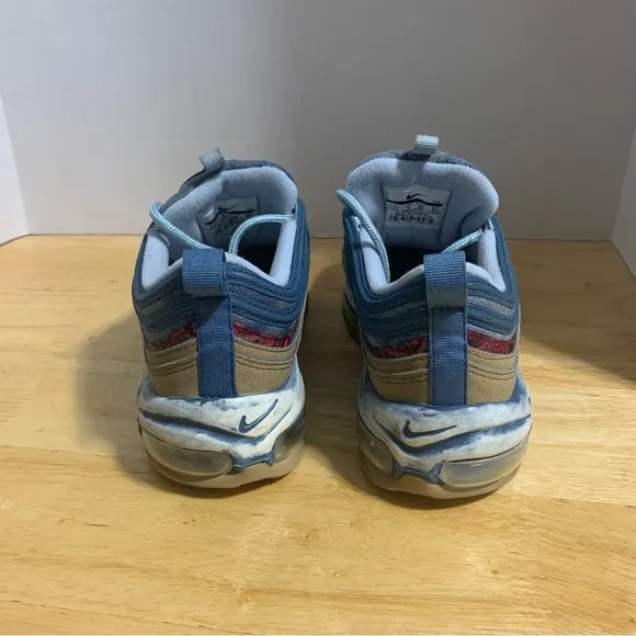 Nike Air Max 97 Blue Wild West Denim BV6374-200 Shoes GS Youth US Size‎ 5.5 Y