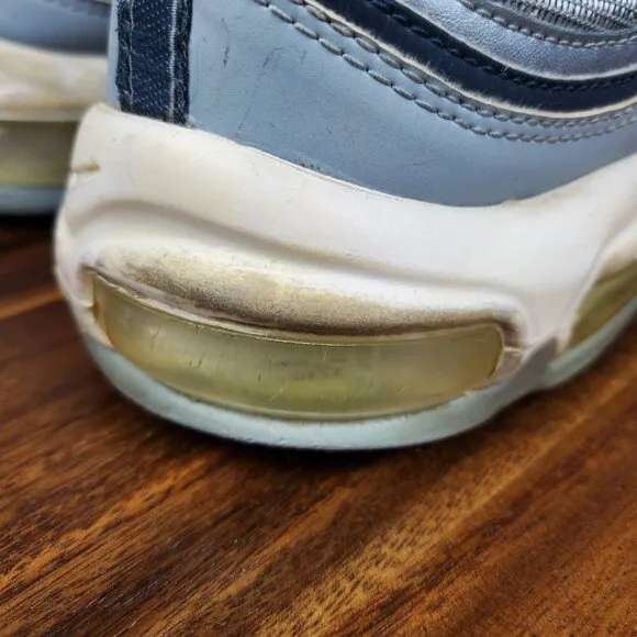 Nike Air Max 97 Shoes Men's 12 Monsoon Blue Lace Up Low Top Athletic Sneakers